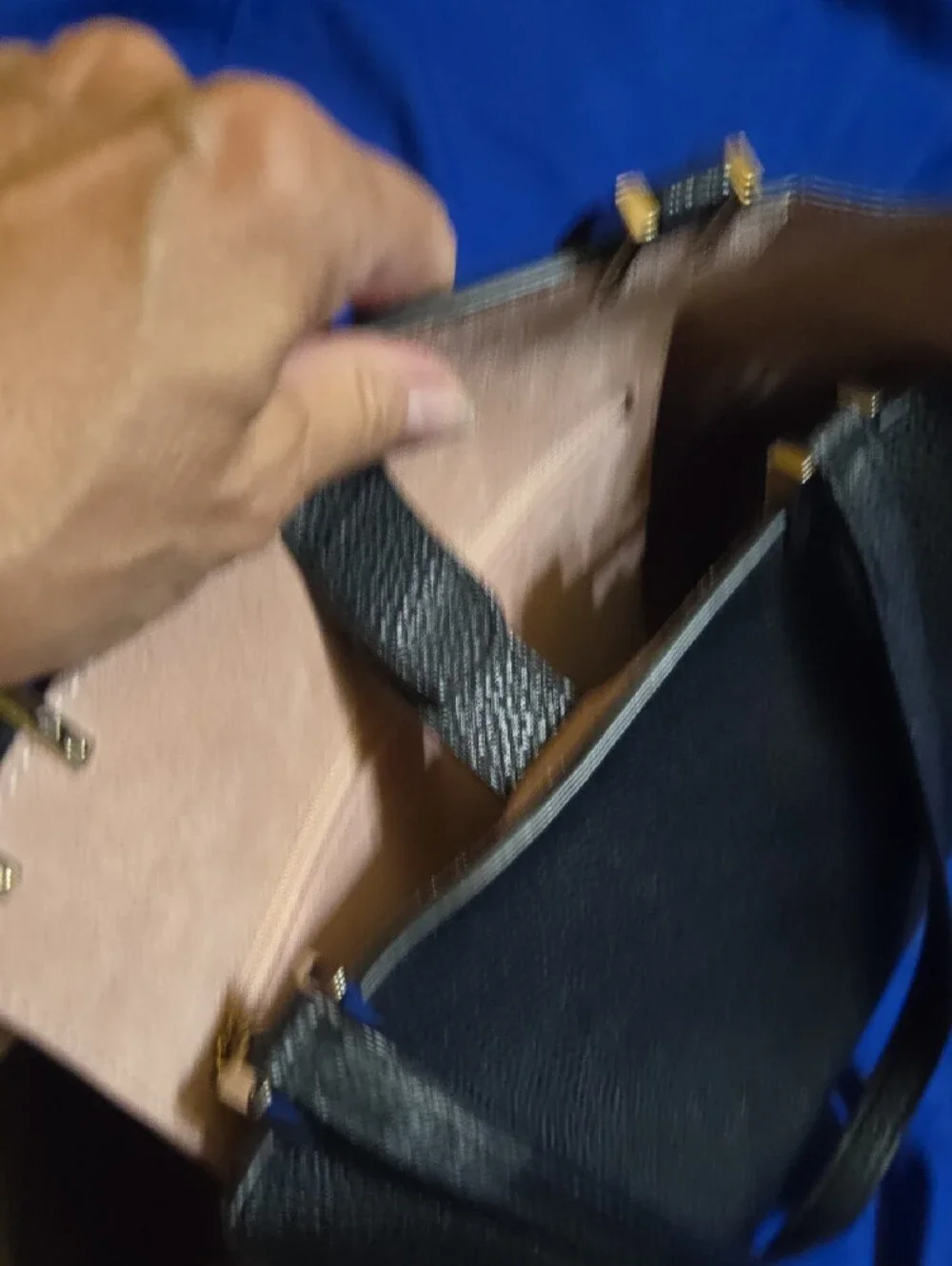 Kate Spade NY large Black Leather Tote with Signature Bow Accent